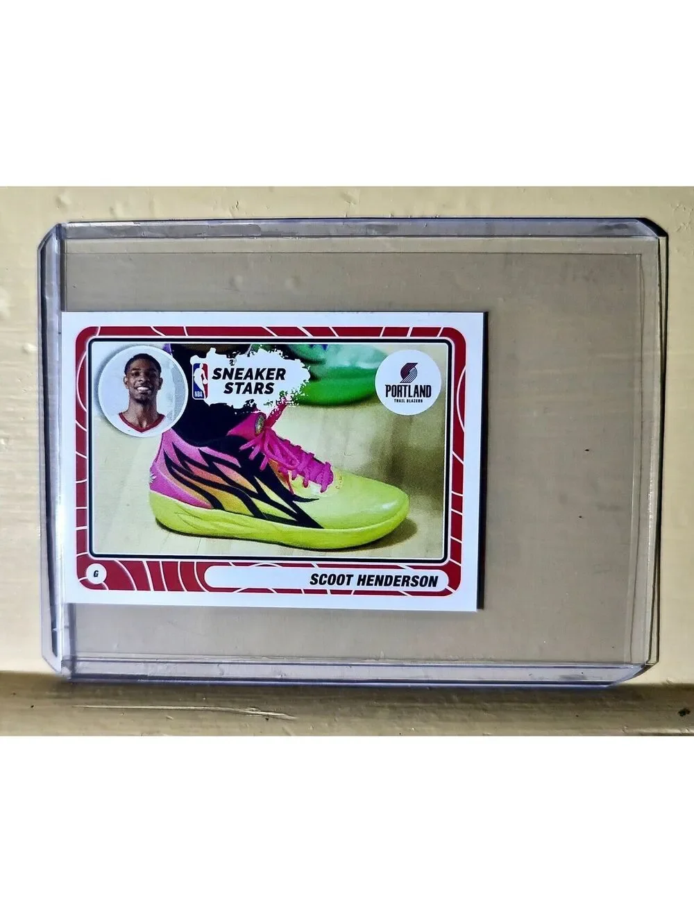 Scoot Henderson 2023-24 Panini NBA Basketball #41 Sneaker Stars Sticker